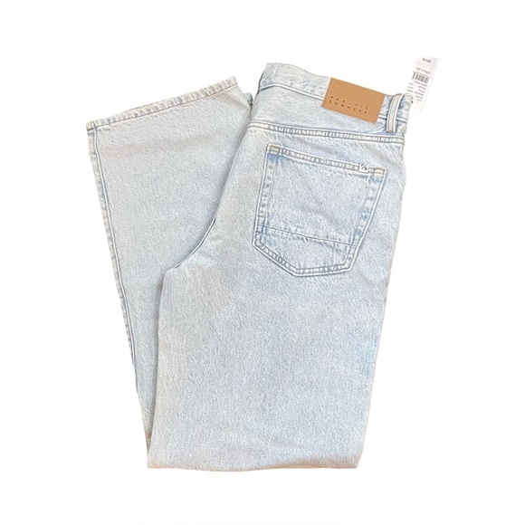 PacSun Baggy Straight Leg Jeans Light Indigo Blue Denim Mens Size 32x32 - Picture 7 of 14